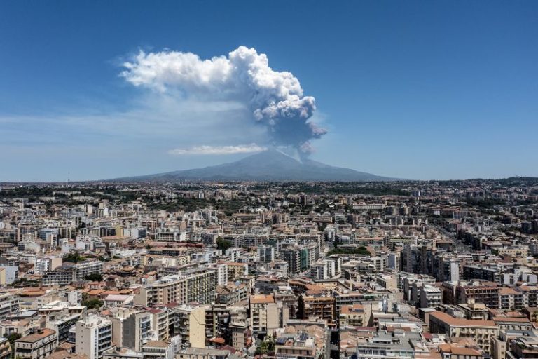 Italy’s Mt. Etna erupts, sending huge plume of ash and rock into air